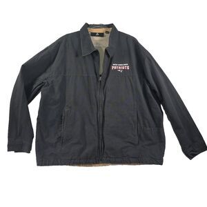 New England Patriots Reebok Barn Coat Jacket Men’s 2XL NFL Team Apparel Collared